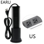 220V 16A PULL POP UP Electrical 3 Plug Socket 2 USB Kitchen - 图片 4