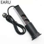 220V 16A PULL POP UP Electrical 3 Plug Socket 2 USB Kitchen - 图片 6