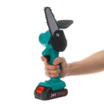 24V 4 inch Electric Chain Saw Pruning One-handed Garden Power Tool - 图片 2