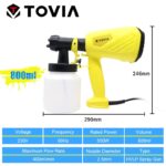 TOVIA 550W Electric Spray Gun 800ML HVLP Paint Sprayer 230V - 图片 2
