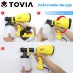 TOVIA 550W Electric Spray Gun 800ML HVLP Paint Sprayer 230V - 图片 4